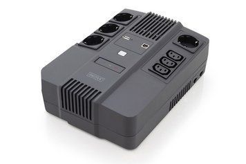 Digitus Источник бесперебойного питания All-in-One, 800VA/480W, LED, 4xSchuko+3xC13, RJ45, USB RC_DN-170111 фото