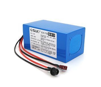 Акумуляторна батарея літієва QiSuo 24V 12A з елементами Li-ion 18650, DC: 5.5x2.1мама + роз'єм T-2HQмама U_29601 фото