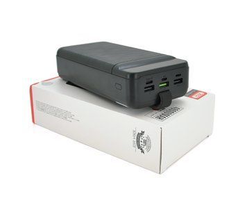 Повербанк XO-PR157-40000mAh, Input:Micro/Type-C+Lightning, Output:2USB+Type-C, QC22.5W/PD20W, Led light, U_29213 фото