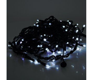 Гірлянда БАХРОМА 160 LED White, чорна ізоляція, вулична, 10х0, 7м U_24269 фото