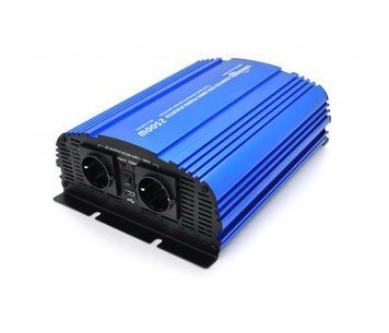 Інвертор напруги Tommatech MS-2500, 12V/220V, 2500W з апроксимованою синусоїдою, 2Shuko, USB, 2*клемні дроти, U_29448 фото