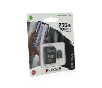 Карта памяти Kingston Canvas microSDHC Class 10 A1 UHS-I, 256GB U_30683 фото