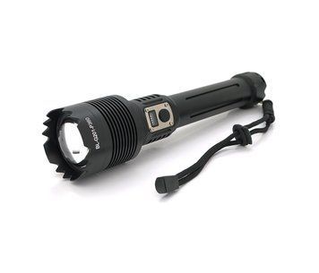Фонарь ручной Bailong BL-G201-P360, 1LED XHP360, 50W, 5 режима, ZOOM,2x26650 /8800mah, Black, IP40, кабель U_29084 фото