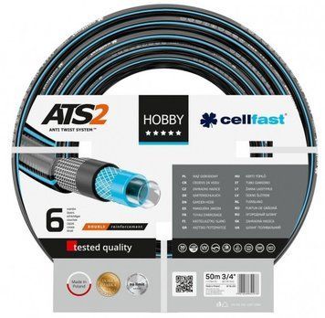 Шланг садовый Cellfast HOBBY ATS, 3/4', 50м, 6 слоев, до 30 бар, -20&hellip;+60&deg;C RC_16-221 фото
