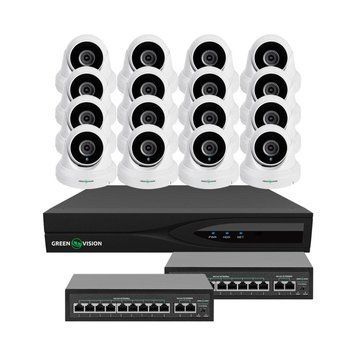 Комплект відеоспостереження на 16 камер GV-IP-K-W83/16 5MP LP_29482 фото