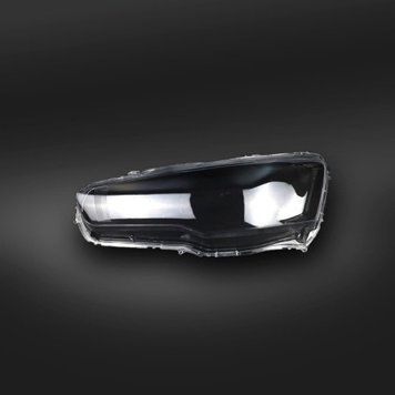 Пластиковое стекло фары Mitsubishi Lancer X 2007-2016 левое (водительское) KL_3316 фото