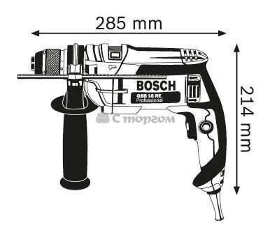 Ударная дрель Bosch GSB 16 RE БЗП (060114E500) RC_0.601.14E.500 фото