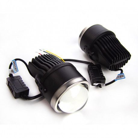 Птф линзы BiLED Lens Galaxy Black 3,0" 3000К, Комплект 2 шт KL_2238 фото