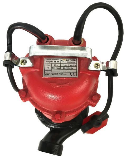 Насос фекальный Optima WQD 10-15DF, 10000 л/ч, выс. 15м, глуб. 5м, кабель 12м, 1.3кВт, 230В RC_12093 фото