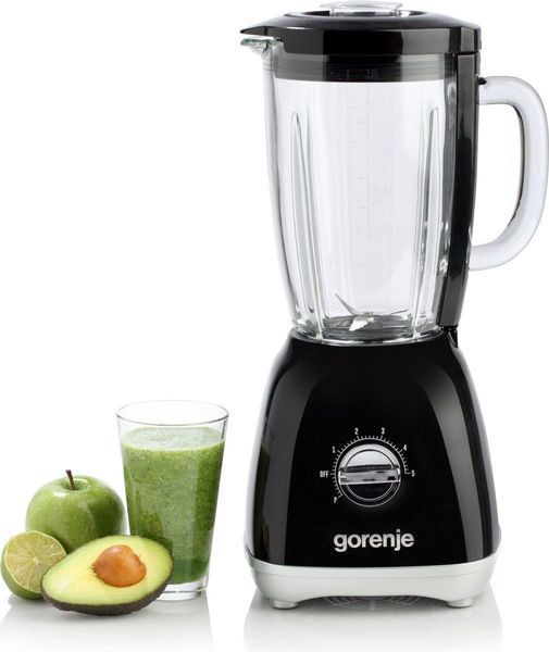 Блендер Gorenje стаціонарний 800Вт, чаша-1800мл, скло, чорний RC_B800RLBK фото