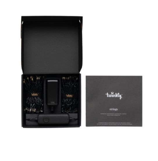Гирлянда Smart LED Twinkly Strings AWW 400, Gen II, IP44, длина 32м, черный кабель RC_TWS400GOP-BEU фото