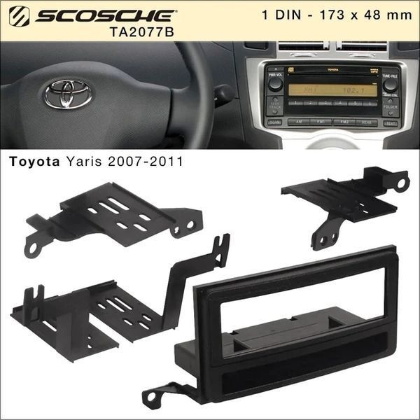 Переходная рамка Toyota Yaris Scosche TA2077B AV_TA2077B фото