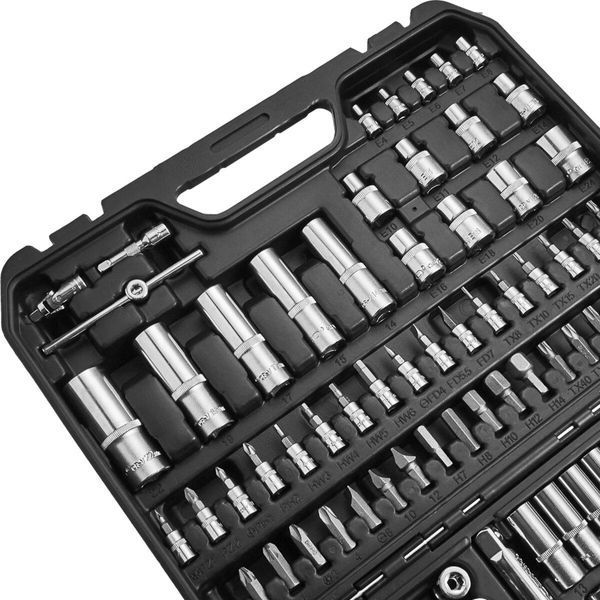 Профессиональный набор инструментов в кейсе Winso Pro 1/2", 1/4" 72T, CR-V, 110ед. LI_924110 фото