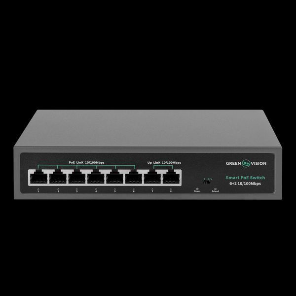 Комутатор мережевий GV-014-D-06+2P POE LP_20225 фото