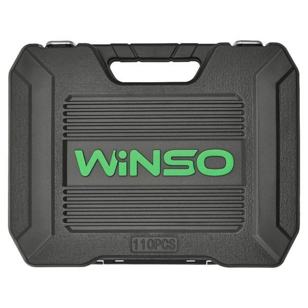 Профессиональный набор инструментов в кейсе Winso Pro 1/2", 1/4" 72T, CR-V, 110ед. LI_924110 фото