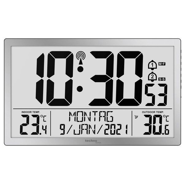 Часы настенные Technoline WS8113 Silver (WS8113) DS_DAS302461 фото
