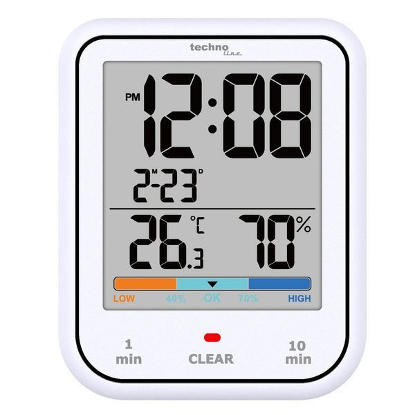 Термогігрометр Technoline WT380 White (WT380) DS_DAS302470 фото