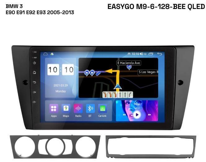 Штатна автомагнітола EasyGo M9-6-128-BEE QLED BMW 3 E90 E91 E92 E93 2005-2013 MA_M9-6-128-BEE QLED фото