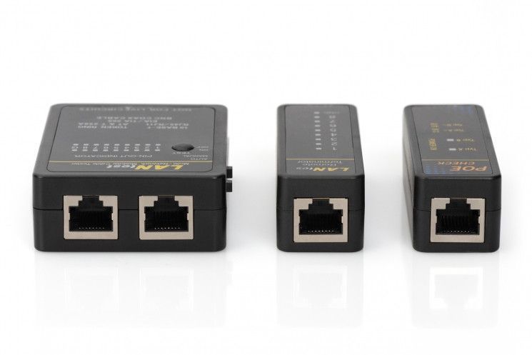 Тестер DIGITUS для мережевих кабелів, RJ45 & BNC RC_DN-14001-1 фото