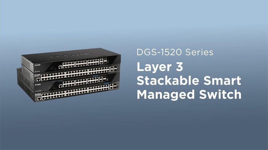 Комутатор D-Link DGS-1520-28 24xGE 2xSFP, 2xSFP+ Керований. L3 RC_DGS-1520-28 фото