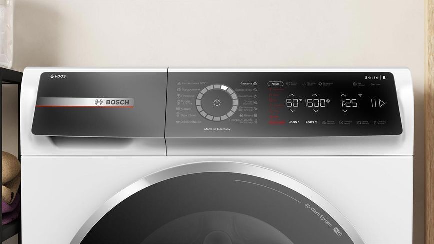 Bosch Пральна машина фронтальна, 10кг, 1600, A, 59см, дисплей, білий RC_WGB256A0UA фото