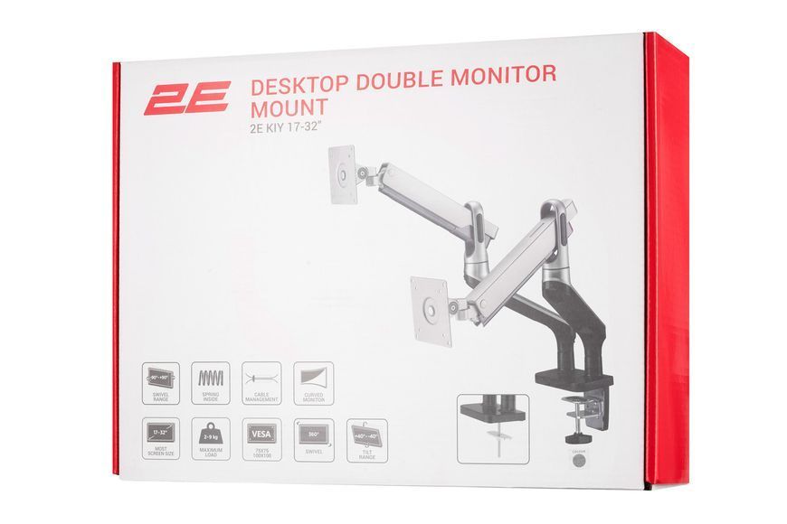 Крепление мониторов 2E Kiy настольное RC_2EDGERED2 фото