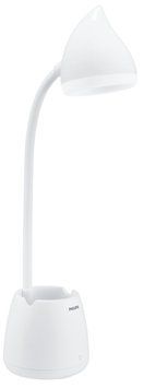 Лампа настольная с аккумулятором Philips Hat 4.5Вт 3000/4000/5700K 1800мАч USB-A белый RC_929003241007 фото