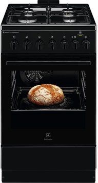 Electrolux Плита комбінована, 58л, 50x60см, конвекція, пара, чорний RC_LKK560010K фото