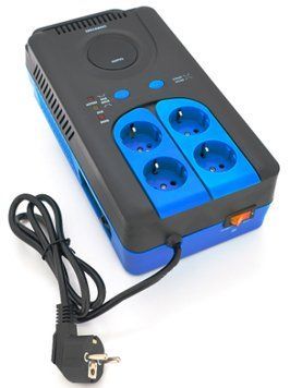 Стабілізатор напруги релейний Green Wave Winchester 1000VA (700Вт) 4xShuko DC140-260V AC220&plusmn;8% Q4 U_22552 фото