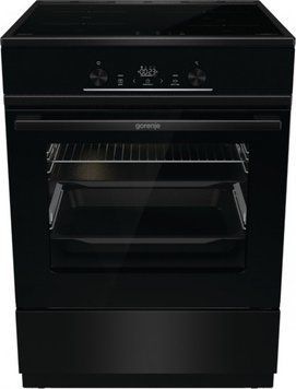 Плита Gorenje GEIT6E62BPG електрична індукційна, 64л, 60x60см, дисплей, сенсорне управління, піроліз, чорний RC_GEIT6E62BPG фото