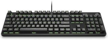 Клавіатура механічна HP Pavilion Gaming 550, 104key, Red-Hybrid Switch, USB-A, EN/RU, RGB, чорний RC_9LY71AA фото