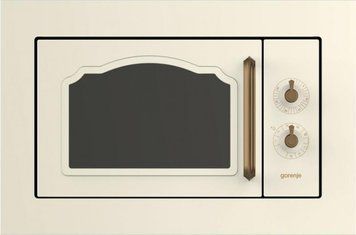 Микроволновая печь Gorenje BM235CLI встраиваемая Retro, 23л, мех. управл., 800Вт, гриль, бежевый RC_BM235CLI фото