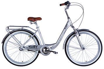Велосипед AL 26" Dorozhnik RUBY PH рама-17" светло-серебристый 2025 VT_OPS-D-26-307 фото