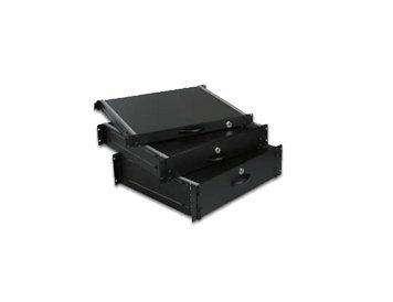 Скринька для документів 19", 4U, з висувною скринькою, що замикається, чорний MIRSAN RC_MR.CEK4U.01 фото