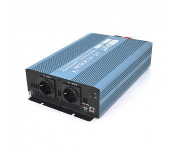Инвертор напряжения Mexxsun MXS-3000, 24V/220V, 3000W с правильной синусоидой, 2 Shuko, клеммные провода, Q2 U_29233 фото