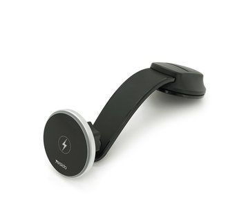 Автотримач Yesido C292+ Wireless Charging 15W, кріплення на торпеду, магніт, Black, Box U_38163 фото