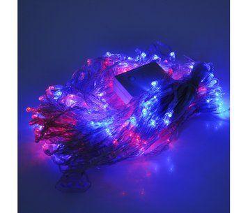 Гірлянда 500LED (Водоспад) Red/Green/Blue/Yellow, 8 режимів, 3*2метри, прозора ізоляція U_23585 фото