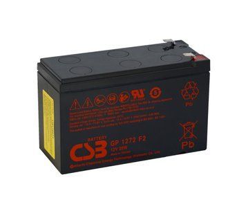 Акумуляторна батарея CSB GP1272F2, 12V 7,2Ah (151х65х100мм) 2,4 кг Q10/420 U_04408 фото