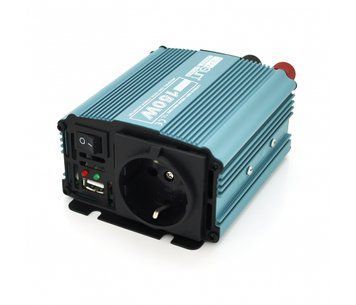 Инвертор напряжения Mexxsun MXS-150, 12V/220V, 150W с модифицированной синусоидой, 1 Shuko, клеммные провода, U_29225 фото