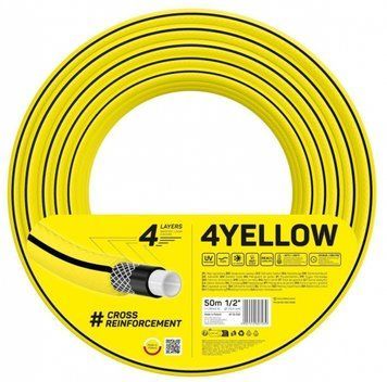 Шланг садовый Cellfast 4YELLOW 1/2" 50м 4 слоя до 20бар -10&hellip;+50&deg;C RC_10-502 фото