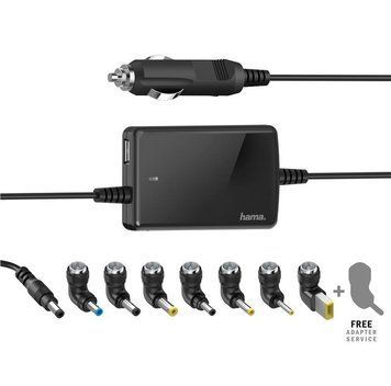 Універсальний зарядний пристрій для ноутбуків Slim&Light, 15-19 В/70 Вт, black HAMA RC_00200008 фото