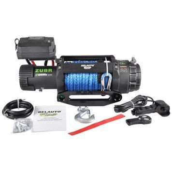 Лебедка BELAUTO ZUBR 12500lbs (6.0hp/4.4kw; 262:1) синтетический трос LI_Z12500S фото