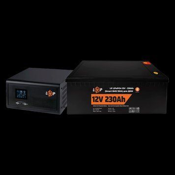 Комплект резервного живлення LP (LogicPower) ДБЖ + літієва (LiFePO4) батарея (UPS 1500VA + АКБ LiFePO4 2944W) LP_20486 фото