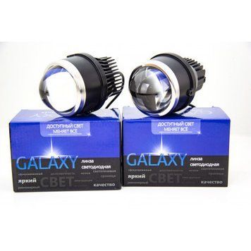 Птф линзы BiLED Lens Galaxy Black 3,0" 4300К, Комплект 2 шт KL_2239 фото
