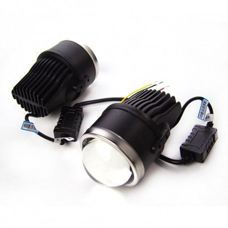 Птф линзы BiLED Lens Galaxy Black 3,0" 4300К, Комплект 2 шт KL_2239 фото