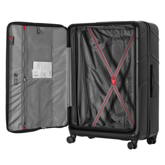 Набор чемоданов Wenger Amplix Hardside, поликарбонат, (S+M+L), TSA, 4 колеса, EXP, черный RC_653335 фото