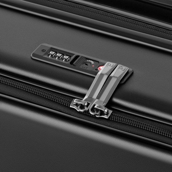 Набор чемоданов Wenger Amplix Hardside, поликарбонат, (S+M+L), TSA, 4 колеса, EXP, черный RC_653335 фото