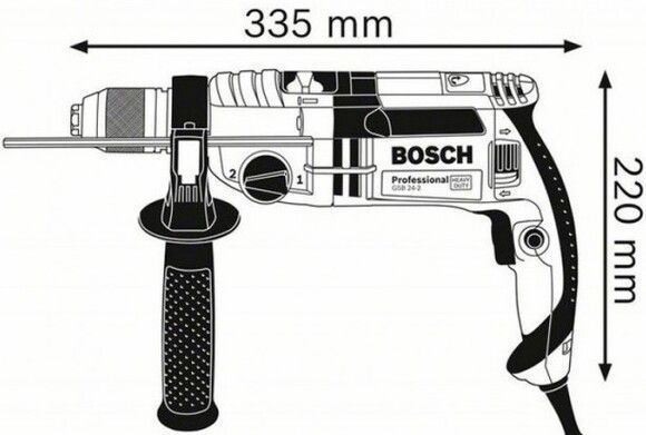 Ударная дрель Bosch GSB 24-2 (060119C801) RC_0.601.19C.801 фото
