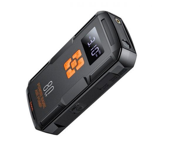 Пусковий прилад для акумулятора автомобіля+ насос HOCO QS2, Power Bank 8000mAh, 2xUSB+ Type-C U_36044 фото