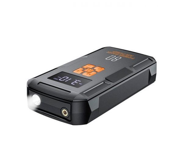 Пусковий прилад для акумулятора автомобіля+ насос HOCO QS2, Power Bank 8000mAh, 2xUSB+ Type-C U_36044 фото